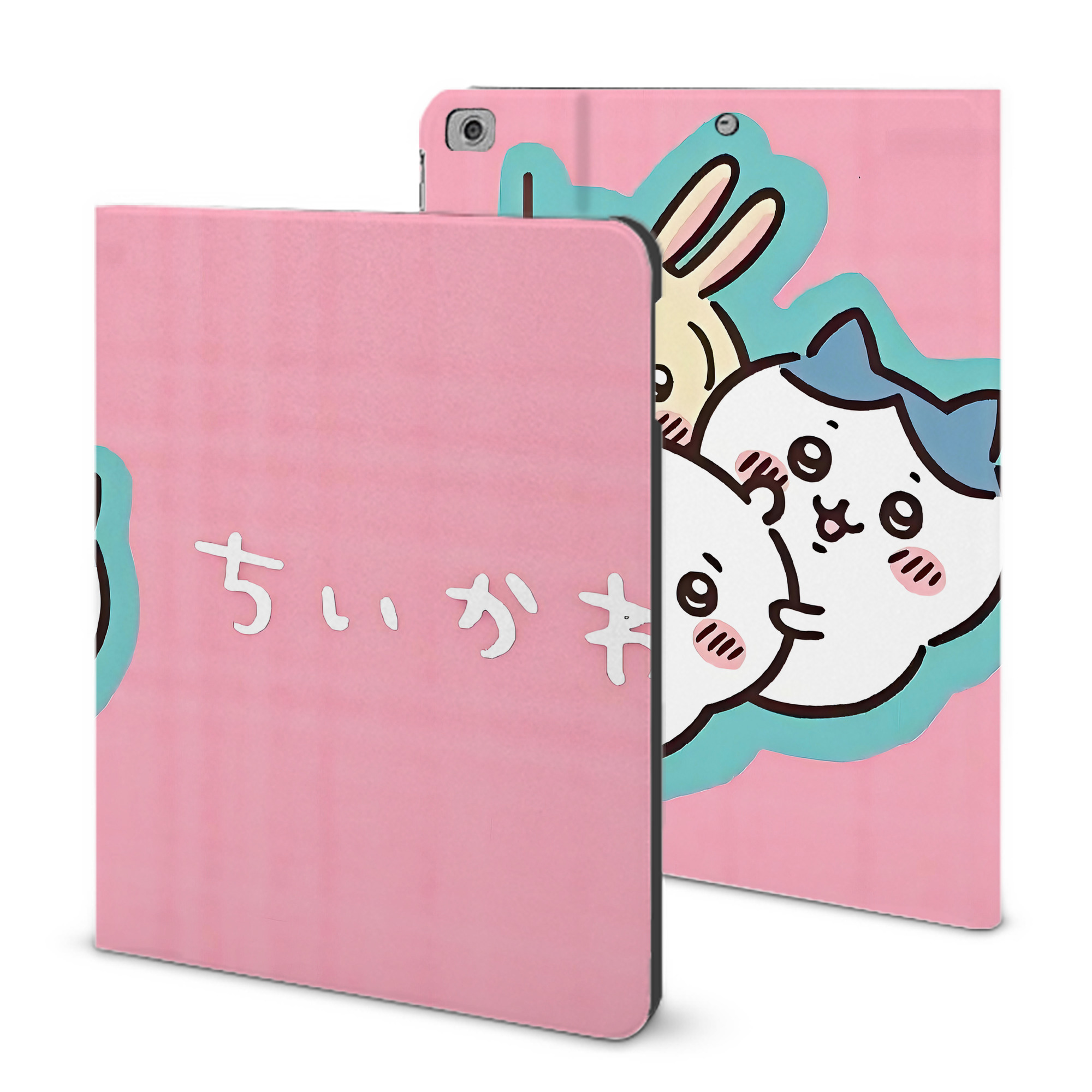 （画像用） ちいかわ Chii-kawa IPad ケース ブック型 PUレザー TPU 耐衝撃 軽量 薄型 ペン収納なし 全面保護 IPad 各モデル対応